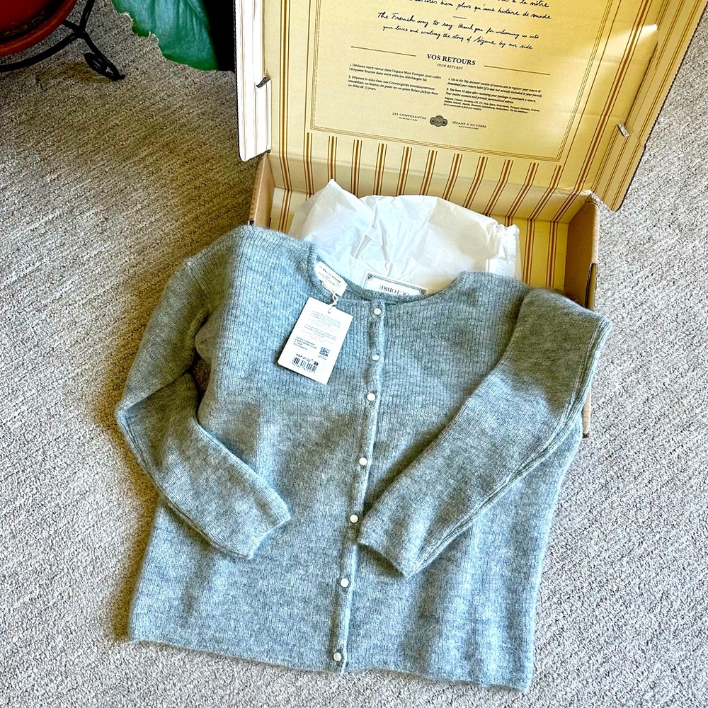Sézane Gaspard Cardigan NWT in original packaging